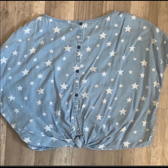 Zara Trafaluc Denim Star Top - Picture 4 of 4